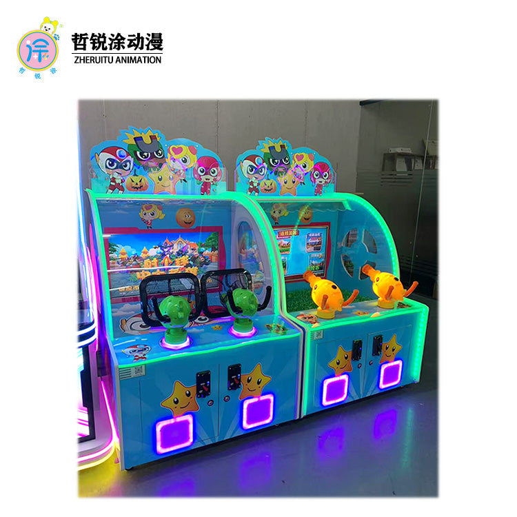 32-inch children's two-player physical shooting ball arcade equipment coin-operated commercial shooting puzzle game machine