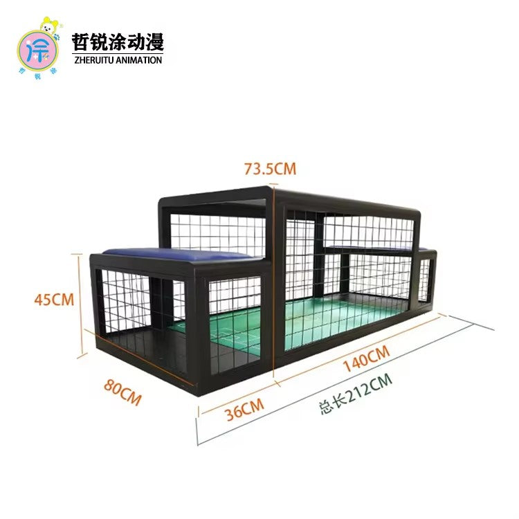 Parent-child interaction table under the football standard model entertainment sports children's playground game machine