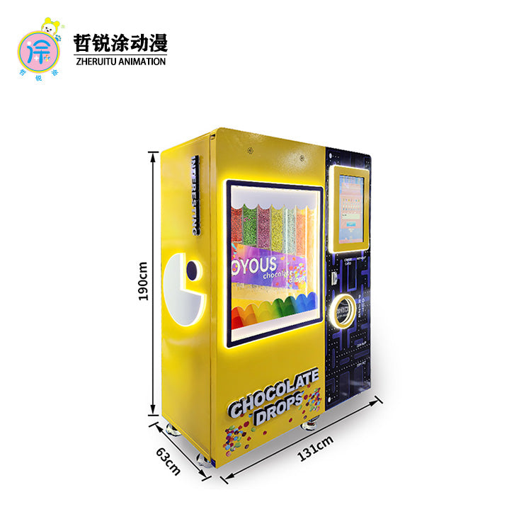 Commercial Use Unmanned Self-Service Vending Machine Kids' Game Bean & Candy Pull-Out Toy Featuring Chocolate & Bean Ingredients