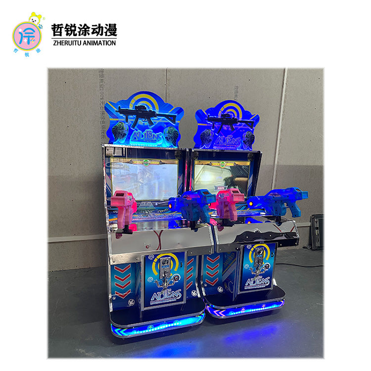 22 inch full fire dual gun game console children's coin operated video game entertainment equipment amusement machine