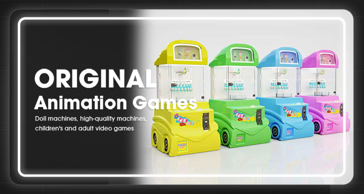 Mini Coin-Operated Plush Toy Game Entertainment Crane Machine