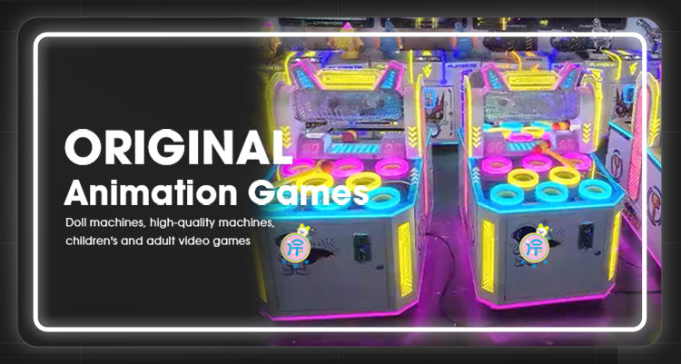 Hardware two person luxury whac a mole machine for parents and children touch screen tapping two and one game console