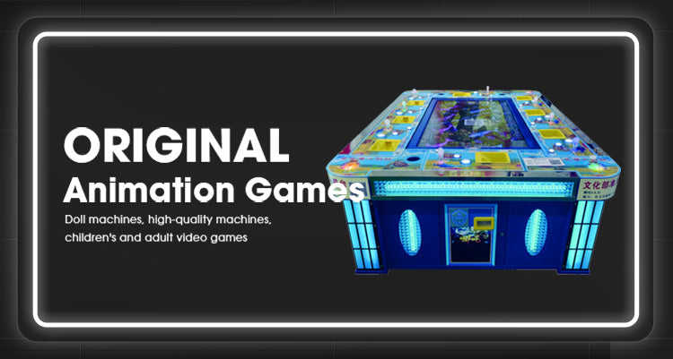 8-player fishing game, electronic game center shooting entertainment equipment, fishing table game, arcade game