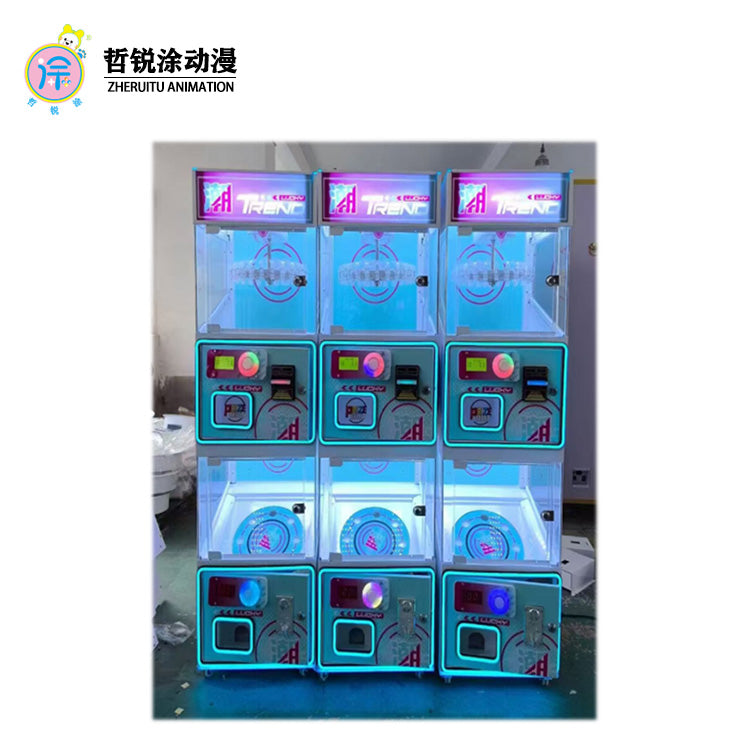 Double-Layer Commercial Coin-Operated Gacha Machine Children's Play and Game Equipment Food & Gift Prize Machine