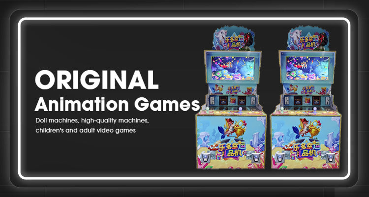 Dual person fishing game machine automatic vending coin operated commercial gift electronic game entertainment machine