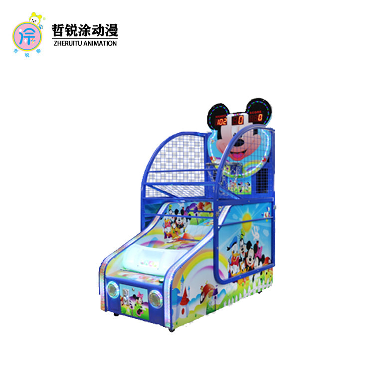 Children's luxury basketball machine coin-operated sports folding shooting game electronic amusement arcade game hall