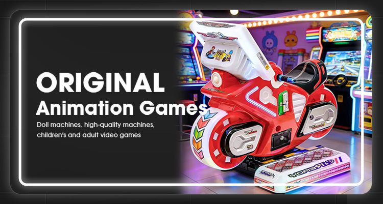Coin operated electric motorcycle racing swing ride supermarket entrance game swing machine children's game machine