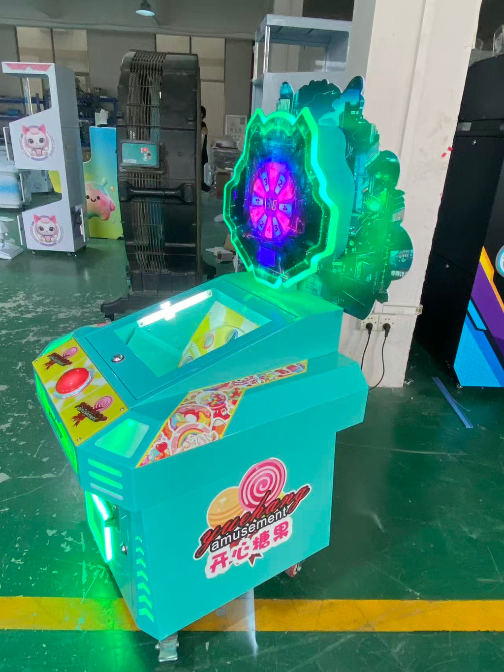Turntable Candy Gift Machine Coin Operated Candy Game Machine Children's Playground