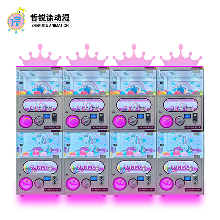 Coin Operated Gachapon Capsule Toys Mini Twist Egg Vending Machine for Supermarket