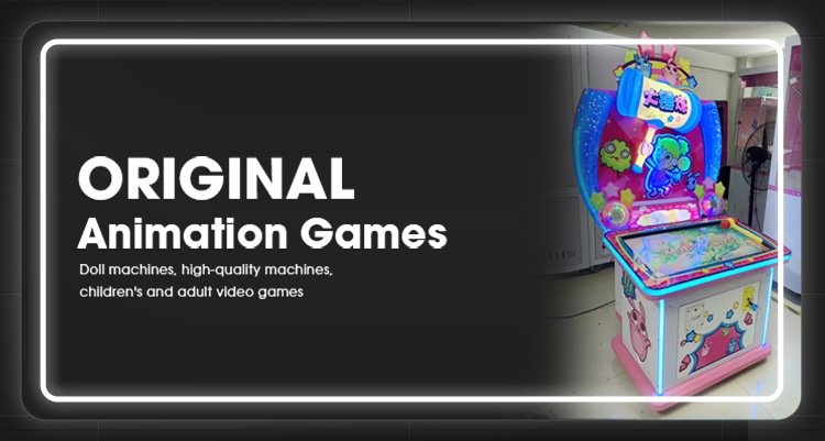 Entertainment Game Machine Screen Tap Hammer Arcade Whack-a-Mole Coin Touch Music Fun Plastic & Wooden Console