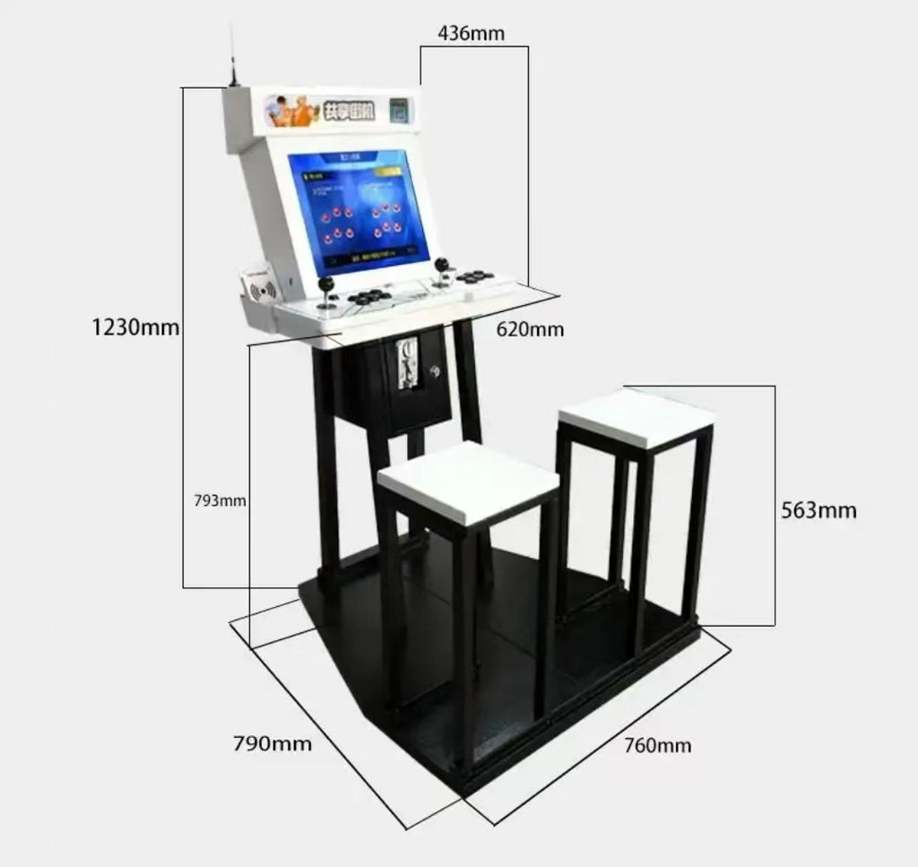 ZHERUITU ANIMATION Deluxe New Moonlight Treasure Box Four-Player Online Fighting Machine English Arcade Game High-end Import