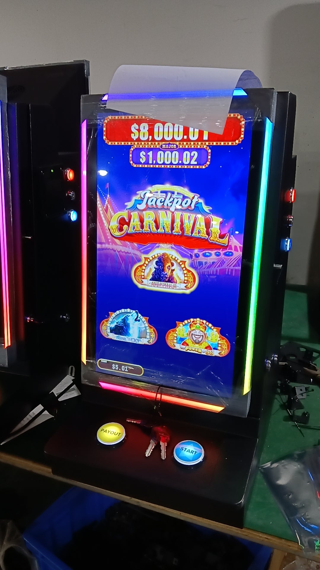 Coin operated arcade game cabinet amusement game machine