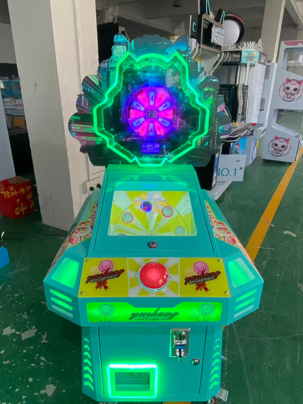 Turntable Candy Gift Machine Coin Operated Candy Game Machine Children's Playground
