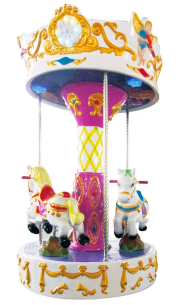 Angel Carousel Amusement Park 3-Seater Children's Carousel