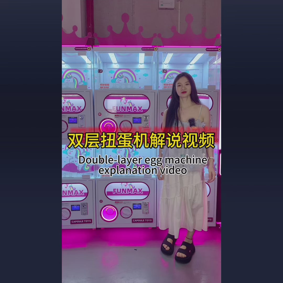 Coin Operated Gachapon Capsule Toys Mini Twist Egg Vending Machine for Supermarket