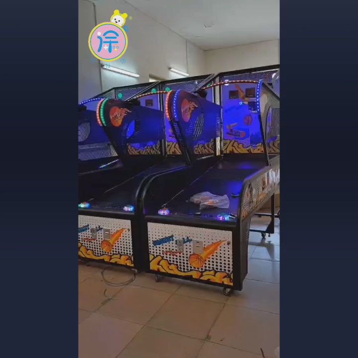 Luxury Adult Basketball Shooting Machine Coin-Operated Arcade Basketball Gear for Game Centers Iron Material