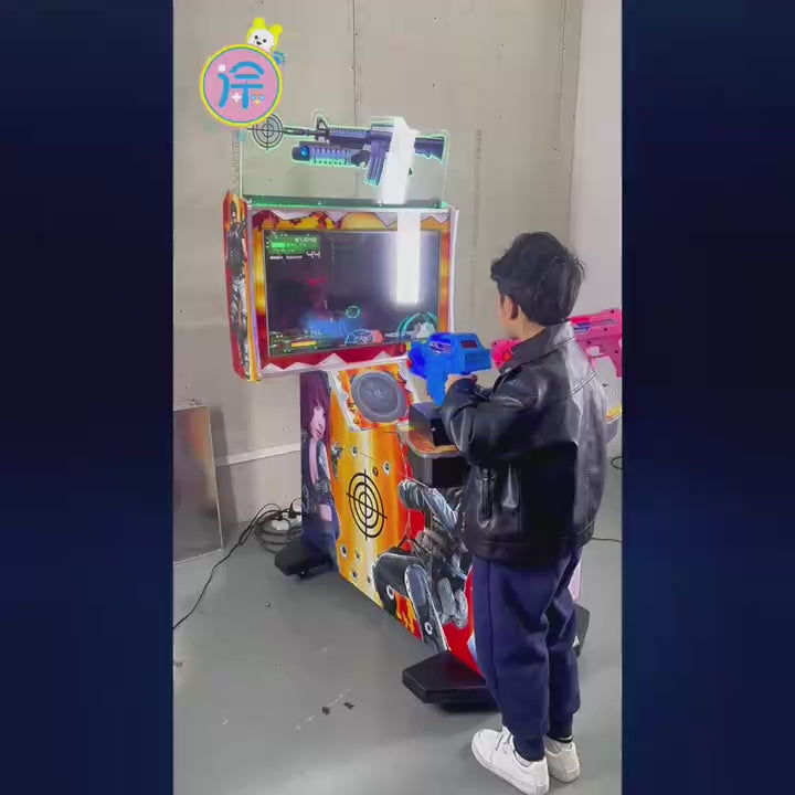 32-inch Full-Power Three-in-One Large-Scale Shooting Game Console Simulator Luxury Dual-Gun System