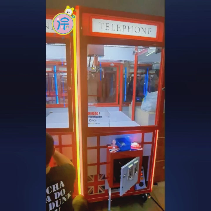 British-style Coin-operated Claw Machine with Doll Gift Figure-making Blind Box Game Functions