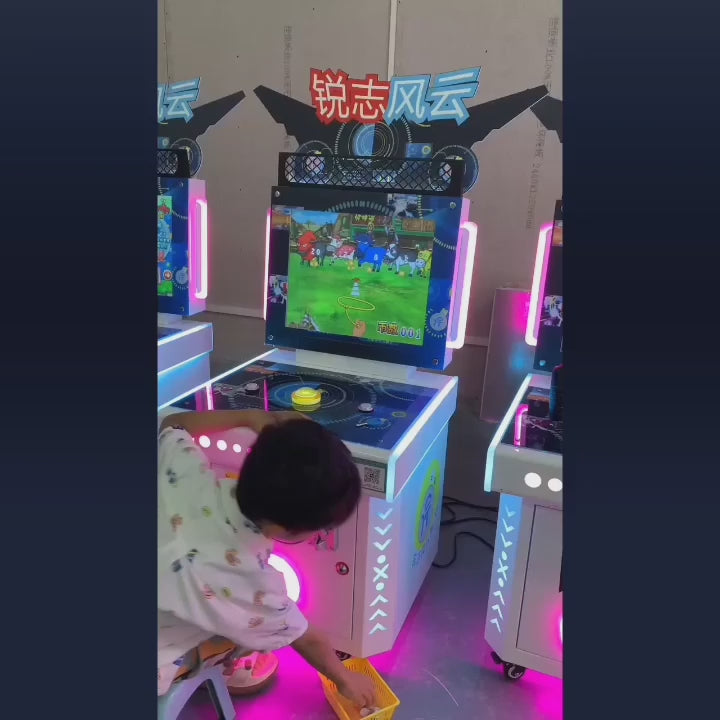 Ruizhi Fengyun Pai Pai Le Bull Children's Coin-Operated Commercial Shooting Racing Car Parkour Game Machine