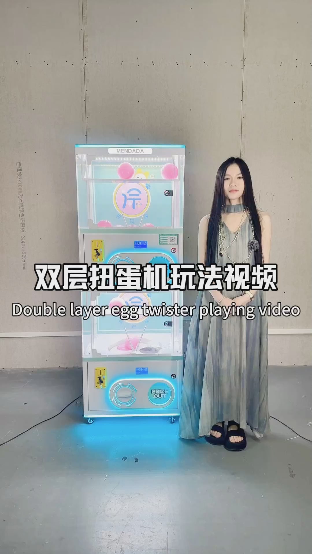 Coin-Operated Gachapon Capsule Vending Machine with Mini Twist Egg Design for Supermarkets