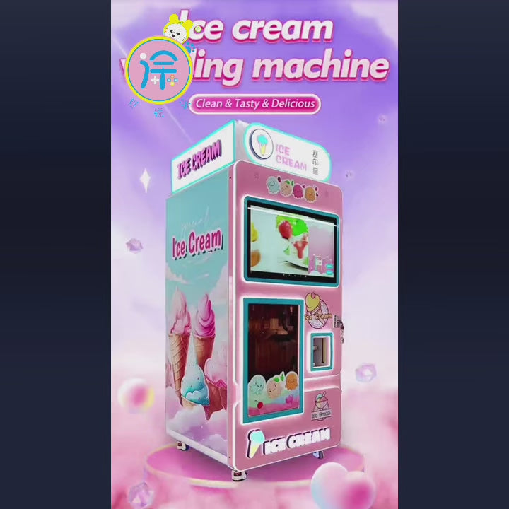 Fully Automatic Ice Cream Machine CYJ688 Triple Head Self Service Vending Machine
