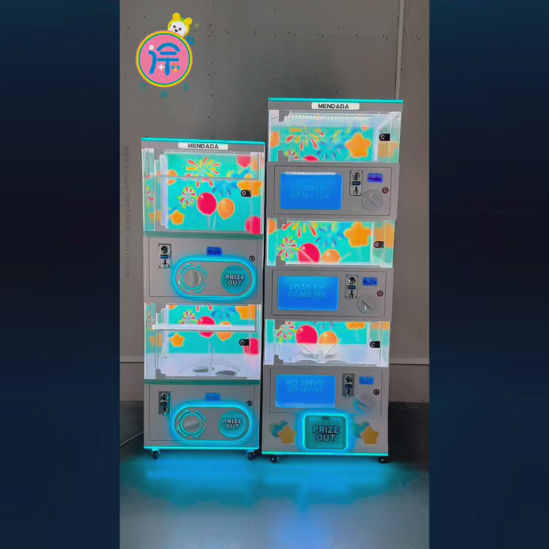 Large Network Red Coin-Operated Three-Layer Twisting Hand Gift Blind Box Children's Small Gift Machine in English