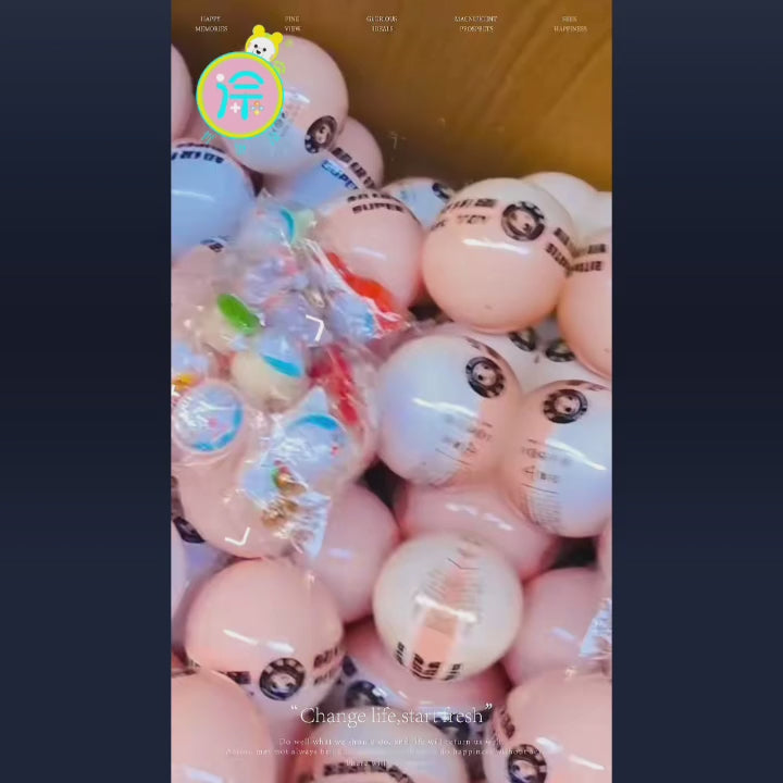 75mm 100 pieces  100mm collectible toy combo toy ball commercial toy vending machine gift machine