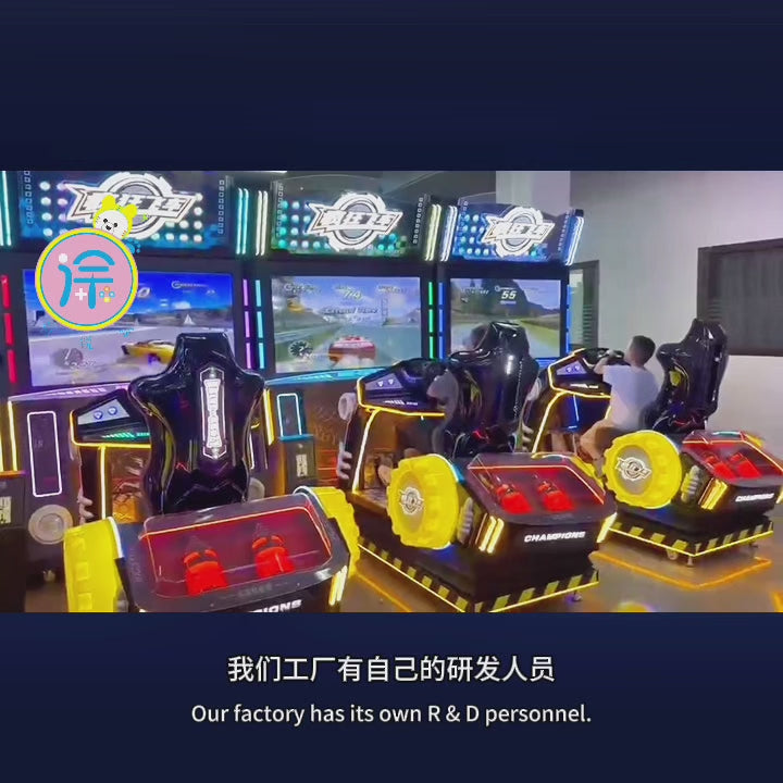 Fullmotion racing adult simulator 55inch premium aircraft video game entertainment equipment game console