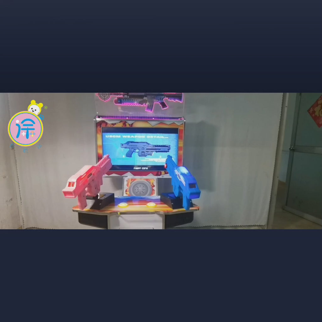 32-inch Full-Power Three-in-One Large-Scale Shooting Game Console Simulator Luxury Dual-Gun System