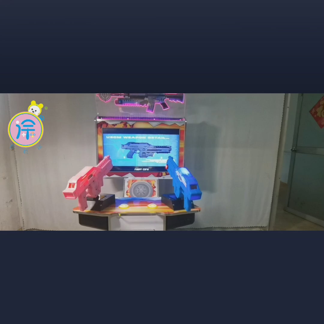 32-inch Full-Power Three-in-One Large-Scale Shooting Game Console Simulator Luxury Dual-Gun System