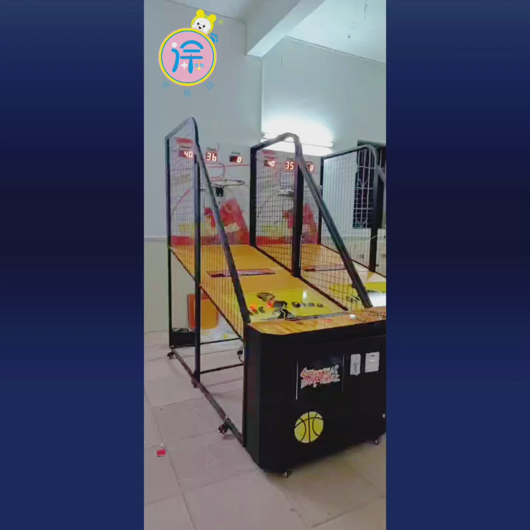 Entertainment Center Family Interactive Coin-Operated Shooting Sports Game Foldable Basketball Machine Arcade Machine