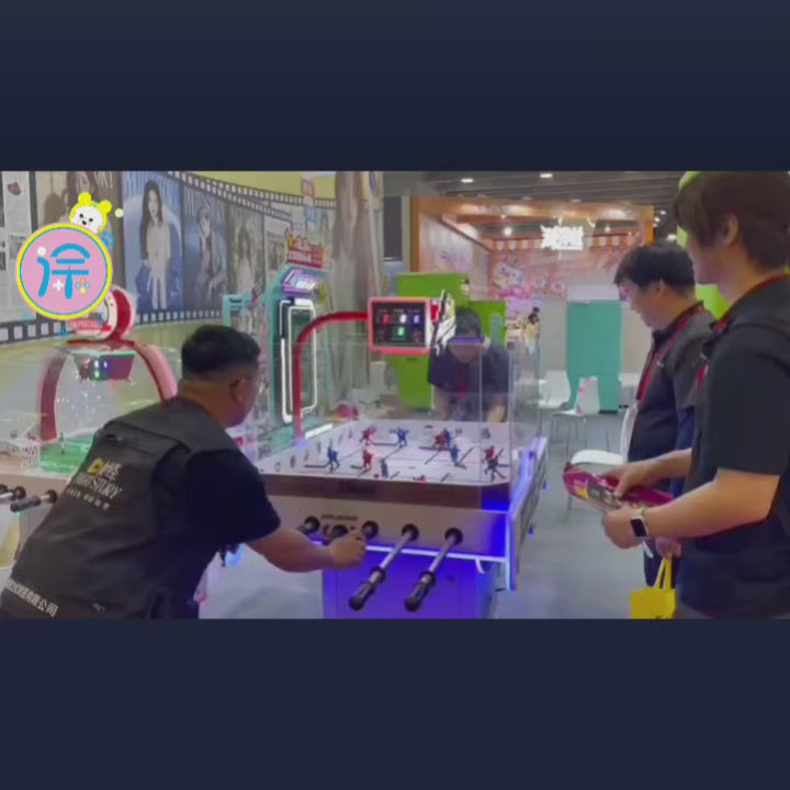 Hot blooded football match children and adults two-player table football machine commercial ice hockey game machine