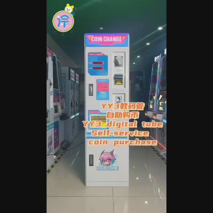 Special system for foreign currency exchange machines digital tube self service coin vending machine coin cash exchange machine