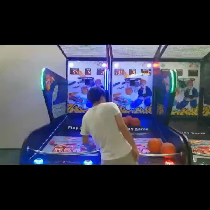 Luxury Adult Basketball Shooting Machine Coin-Operated Arcade Basketball Gear for Game Centers Iron Material