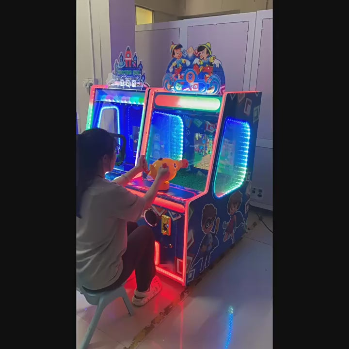 Children's Luxury Single Water-Blowing Electric Arcade Shooting & Puzzle Game Machine