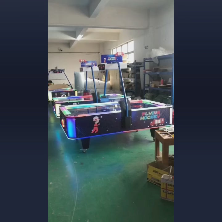 Large hockey game console two player battle coin operated game machine family entertainment