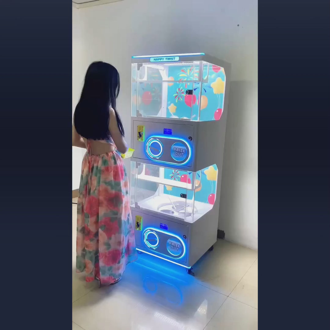 Coin-Operated Gachapon Capsule Vending Machine with Mini Twist Egg Design for Supermarkets