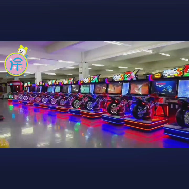 42-inch TT attack dynamic motorcycle large two person simulator adult entertainment game machine video game city