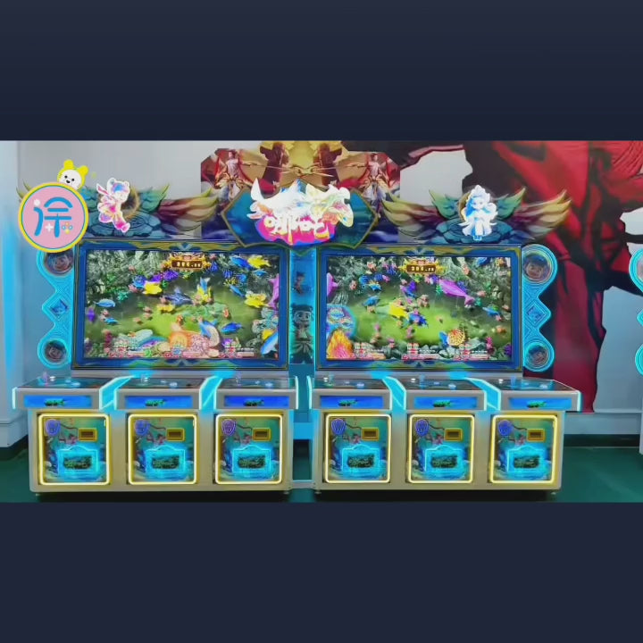 4player standing fishing game arcade table game shooting and fishing game machine entertainment arcade