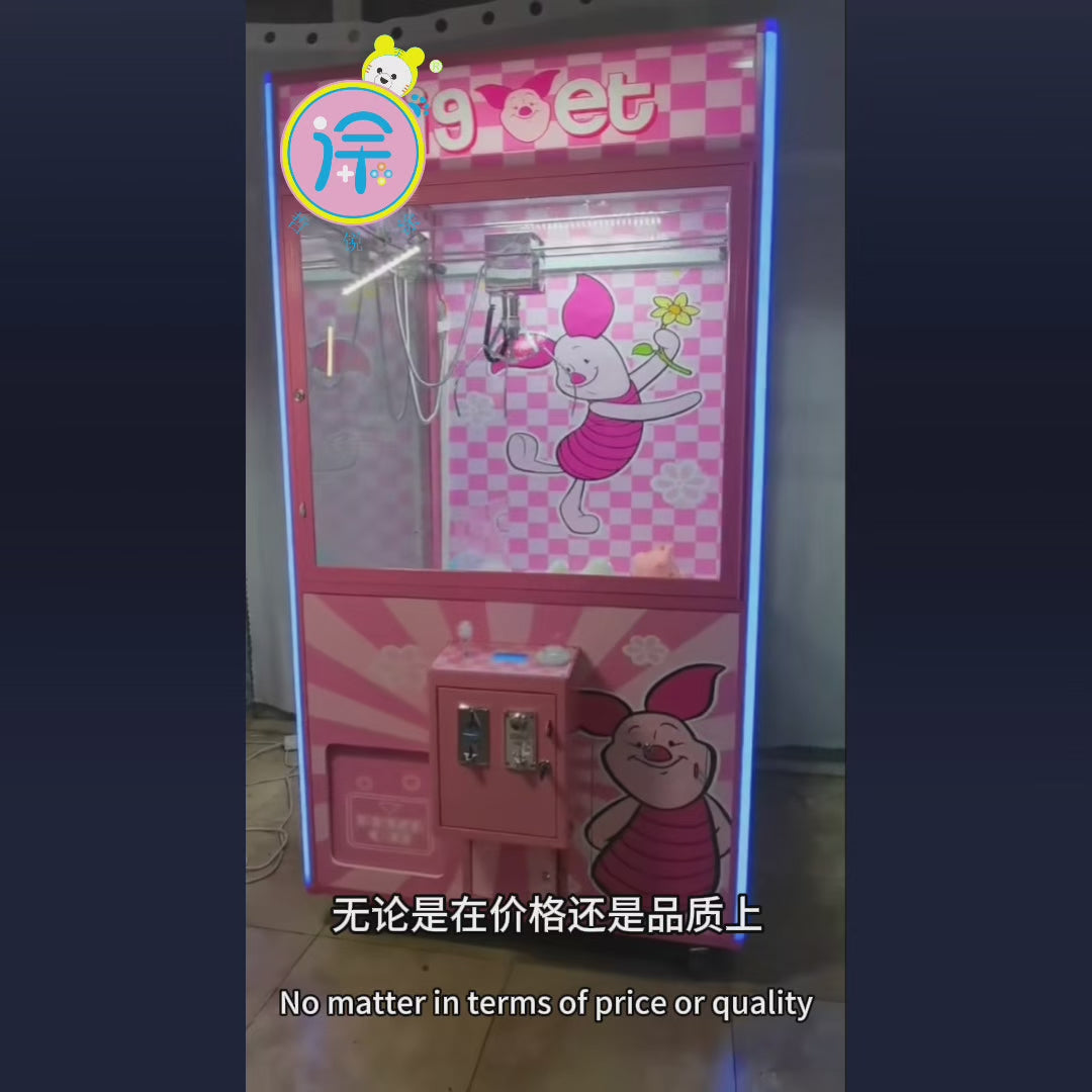 Design Feature Super Claw Crane Machine Arcade Multiple Pink Colour Game Claw Machine Doll Bear Claw Machine